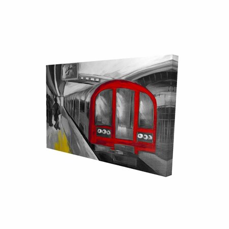 FONDO 12 x 18 in. Waiting Subway-Print on Canvas FO3334739